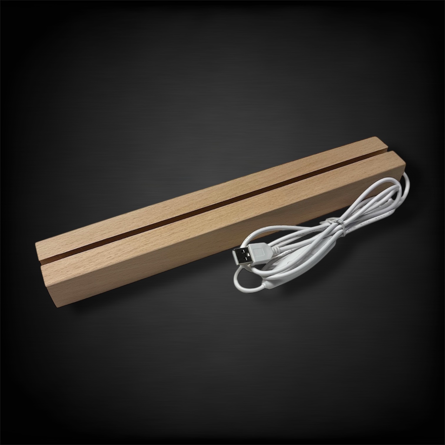 Wired Large Base wooden LED base glowing