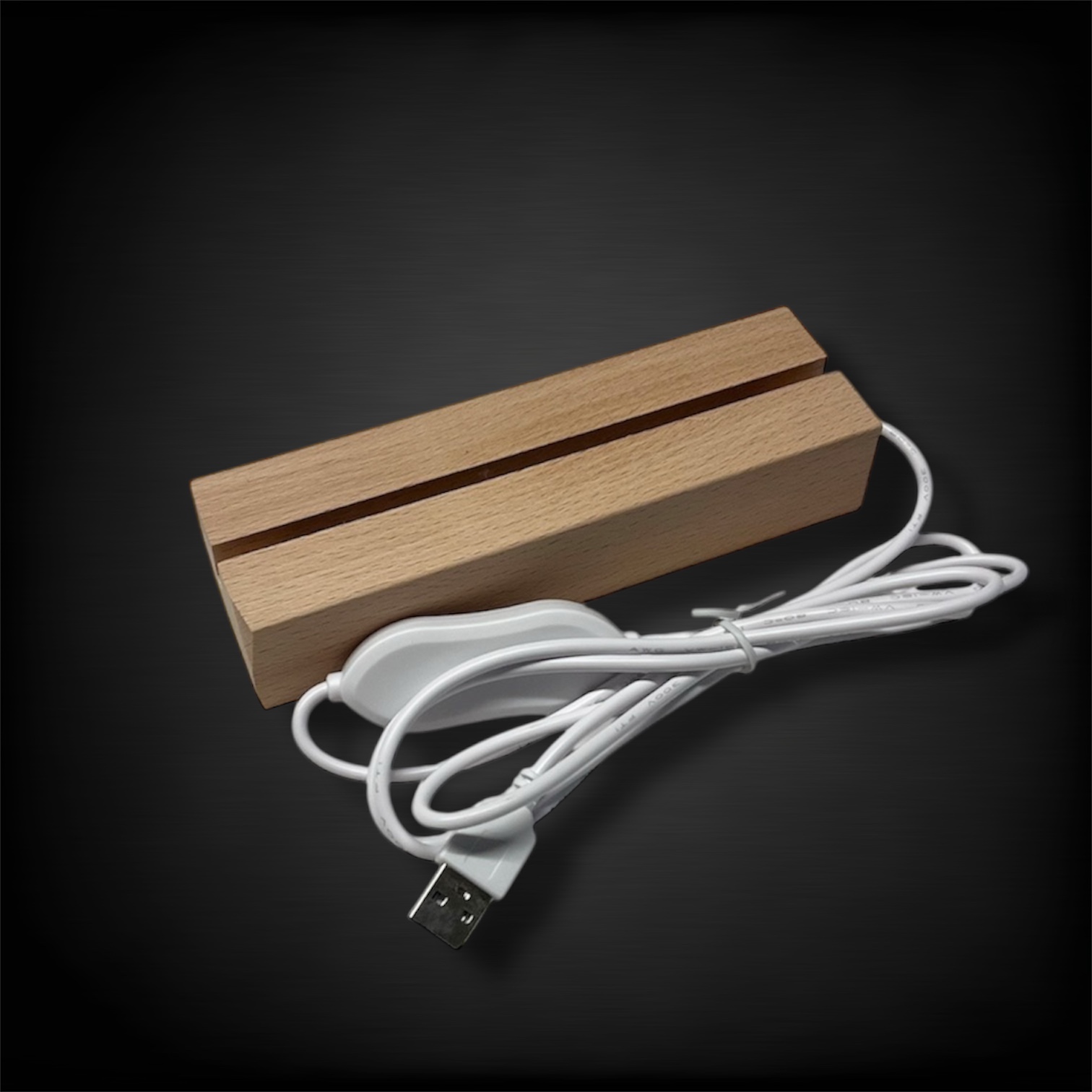 Wired Small Base wooden LED base glowing